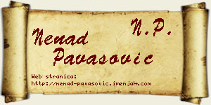 Nenad Pavasović vizit kartica